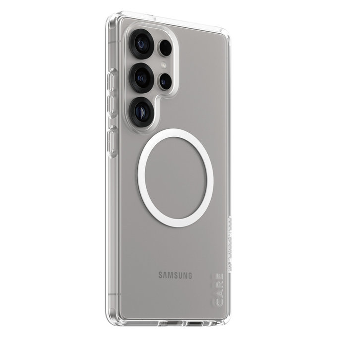 Étui Urban Combat avec QI blanc pour Samsung Galaxy S25 Ultra, Transparent, PanzerGlass
