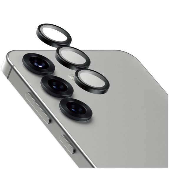 Protection d’objectif photo Hoops Ceramic pour Samsung S25, Noir, PanzerGlass