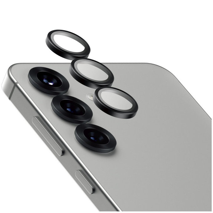 Protection d’objectif photo Hoops Ceramic pour Samsung S25, Noir, PanzerGlass