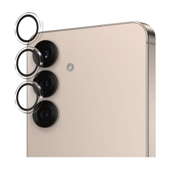 PanzerGlass - Couvercle de Protection d'Objectif d'Appareil Hoops pour Samsung Galaxy S25+, transparent