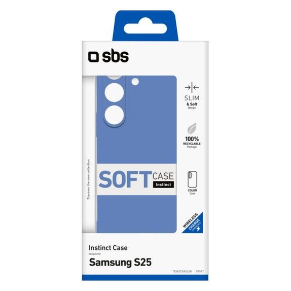 SBS - Étui Instinct pour Samsung Galaxy S25, bleu