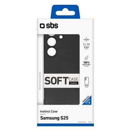 SBS - Étui Instinct pour Samsung Galaxy S25, noir