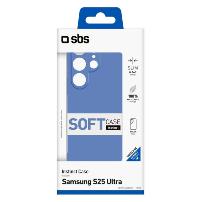 SBS - Étui Instinct pour Samsung Galaxy S25 Ultra, bleu