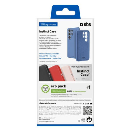 SBS - Étui Instinct pour Samsung Galaxy S25 Ultra, bleu
