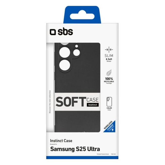 SBS - Étui Instinct pour Samsung Galaxy S25 Ultra, noir