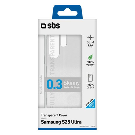 SBS - Étui Skinny pour Samsung Galaxy S25 Ultra, transparent