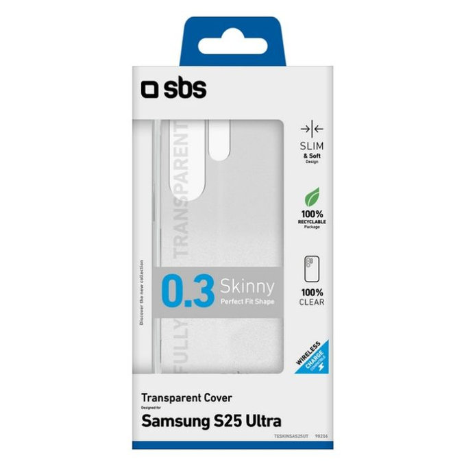 SBS - Étui Skinny pour Samsung Galaxy S25 Ultra, transparent
