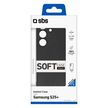 SBS - Étui Instinct pour Samsung Galaxy S25+, noir