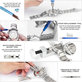 Kit d'outils de réparation de montres - 185pcs