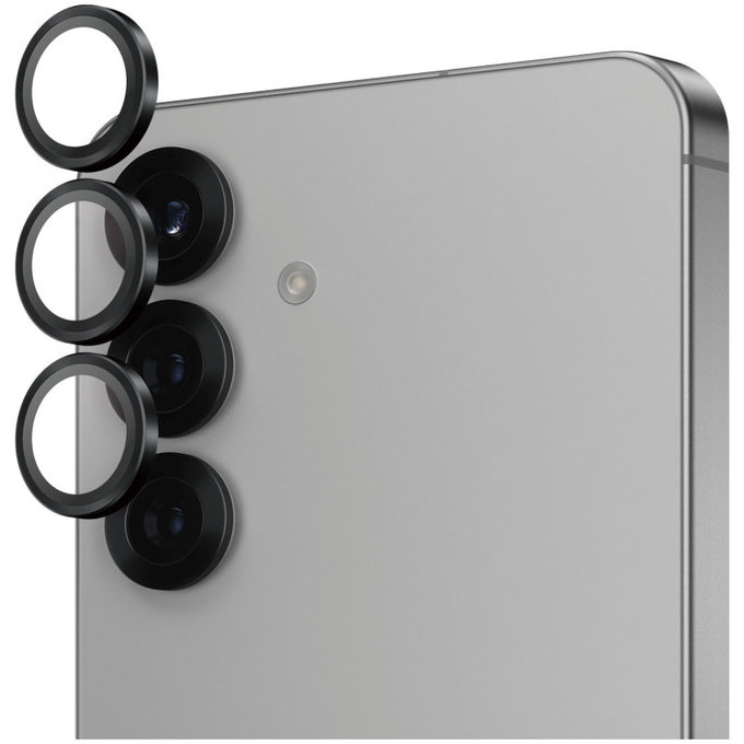 Protection d’objectif photo Hoops pour Samsung S25, Noir, PanzerGlass