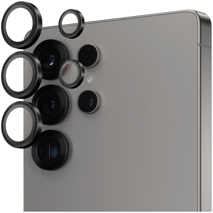 Protection d’objectif photo Hoops pour Samsung S25 Ultra, Noir, PanzerGlass