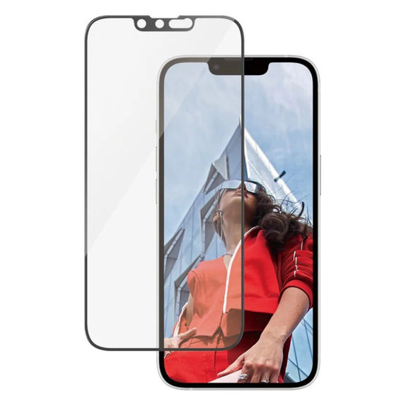 Verre trempé UWF avec applicateur pour iPhone 17e/16e/14/13/13 Pro, Noir, PanzerGlass