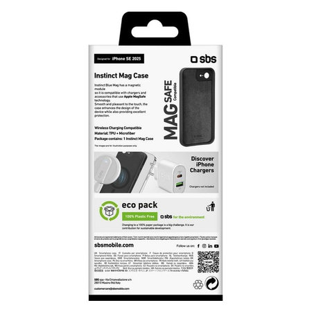 SBS - Étui Instinct pour iPhone 16e, noir