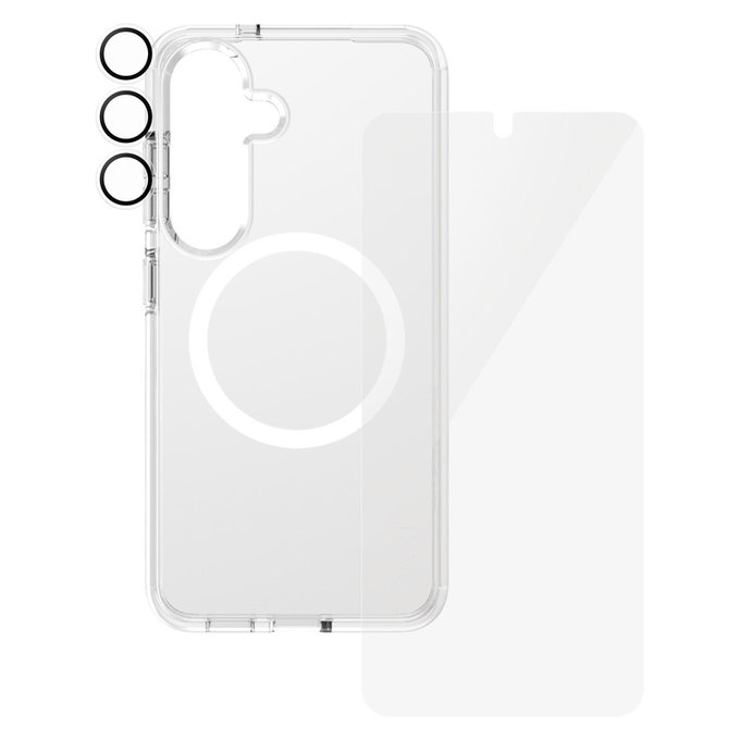 Bundle 3-en-1 pour Samsung Galaxy S25, PanzerGlass