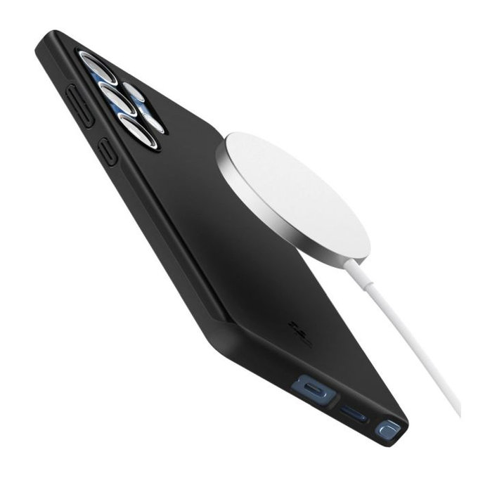 Spigen - Étui Thin Fit avec MagSafe pour Samsung Galaxy S25 Ultra, noir