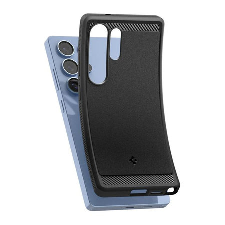 Spigen - Étui Rugged Armor avec MagSafe pour Samsung Galaxy S25 Ultra, Matte Black