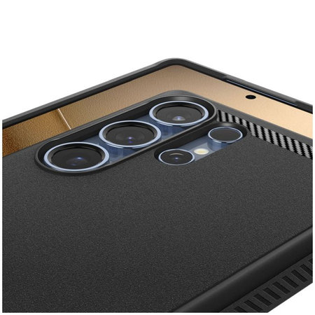 Spigen - Étui Rugged Armor avec MagSafe pour Samsung Galaxy S25 Ultra, Matte Black