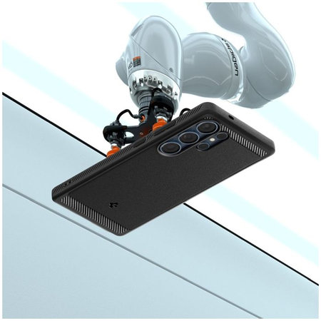 Spigen - Étui Rugged Armor avec MagSafe pour Samsung Galaxy S25 Ultra, Matte Black