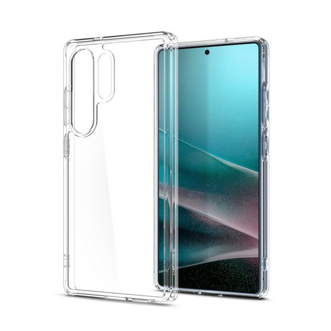 Spigen - Étui Ultra Hybrid pour Samsung Galaxy S25 Ultra, Crystal Clear