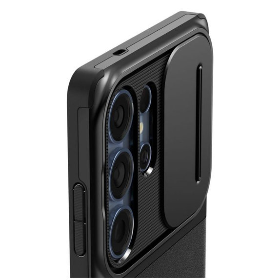 Spigen - Étui Optik Armor pour Samsung Galaxy S25 Ultra, noir