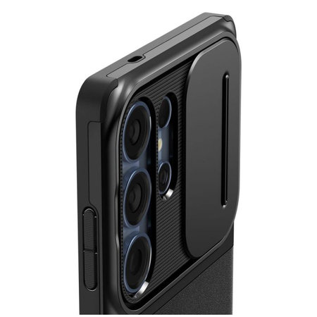 Spigen - Étui Optik Armor pour Samsung Galaxy S25 Ultra, noir