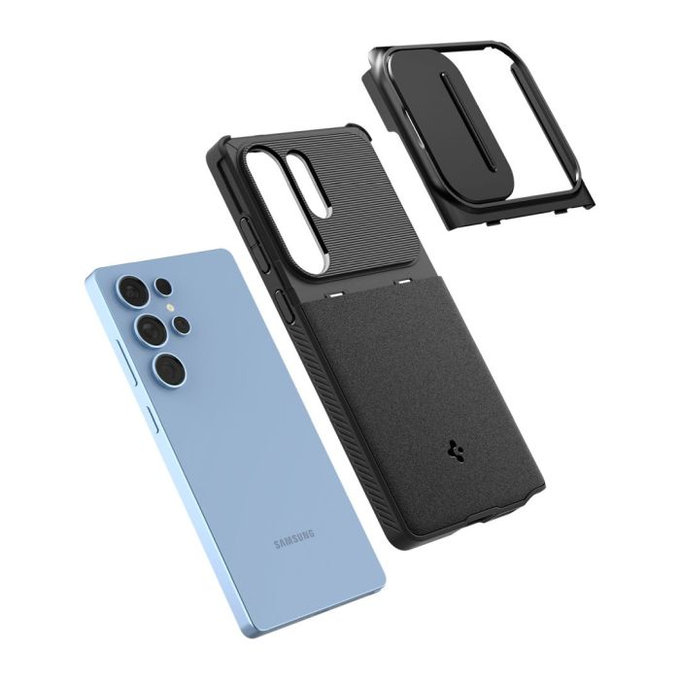 Spigen - Étui Optik Armor pour Samsung Galaxy S25 Ultra, noir