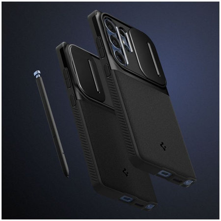 Spigen - Étui Optik Armor pour Samsung Galaxy S25 Ultra, noir