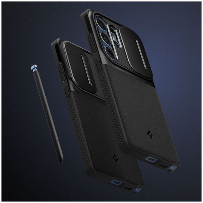 Spigen - Étui Optik Armor pour Samsung Galaxy S25 Ultra, noir
