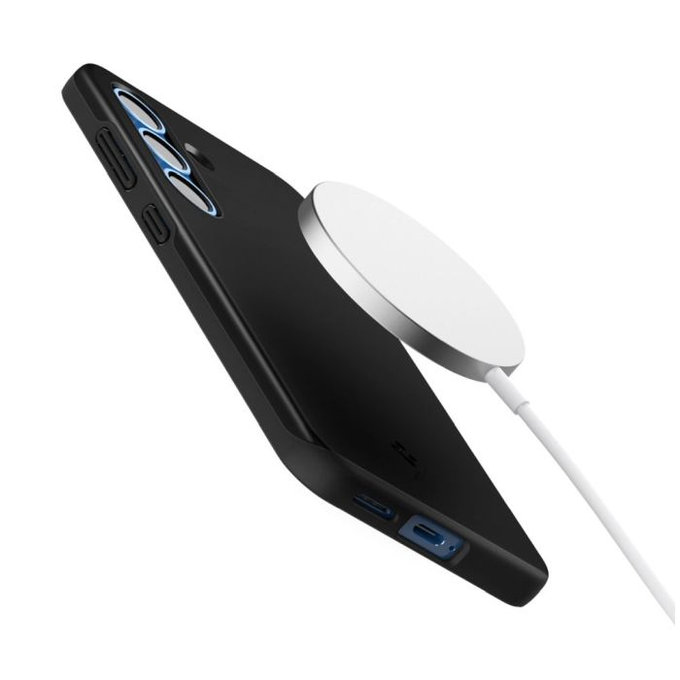 Spigen - Étui Thin Fit avec MagSafe pour Samsung Galaxy S25, noir