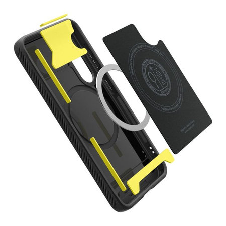 Spigen - Étui Rugged Armor avec MagSafe pour Samsung Galaxy S25, Matte Black