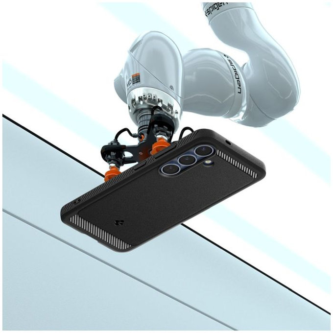 Spigen - Étui Rugged Armor avec MagSafe pour Samsung Galaxy S25, Matte Black