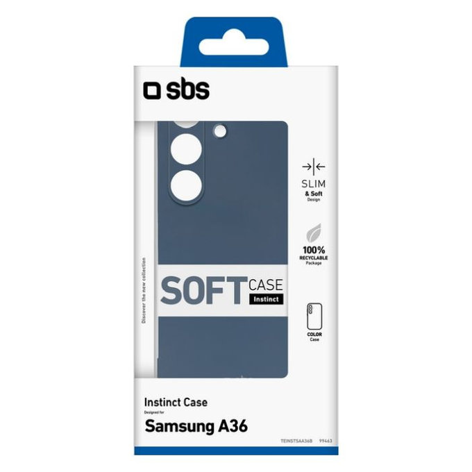 SBS - Cas Instinct pour Samsung Galaxy A36, bleu