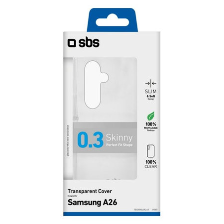 SBS - Cas Skinny pour Samsung Galaxy A26, transparent