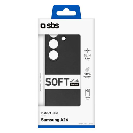 SBS - Cas Instinct pour Samsung Galaxy A26, noir