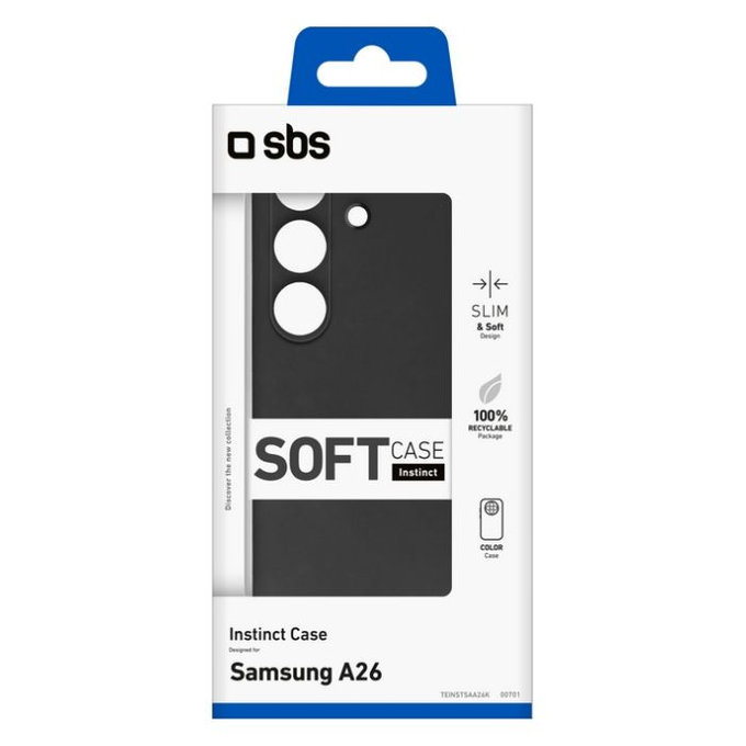 SBS - Cas Instinct pour Samsung Galaxy A26, noir