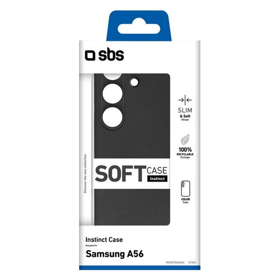 SBS - Cas Instinct pour Samsung Galaxy A56, noir