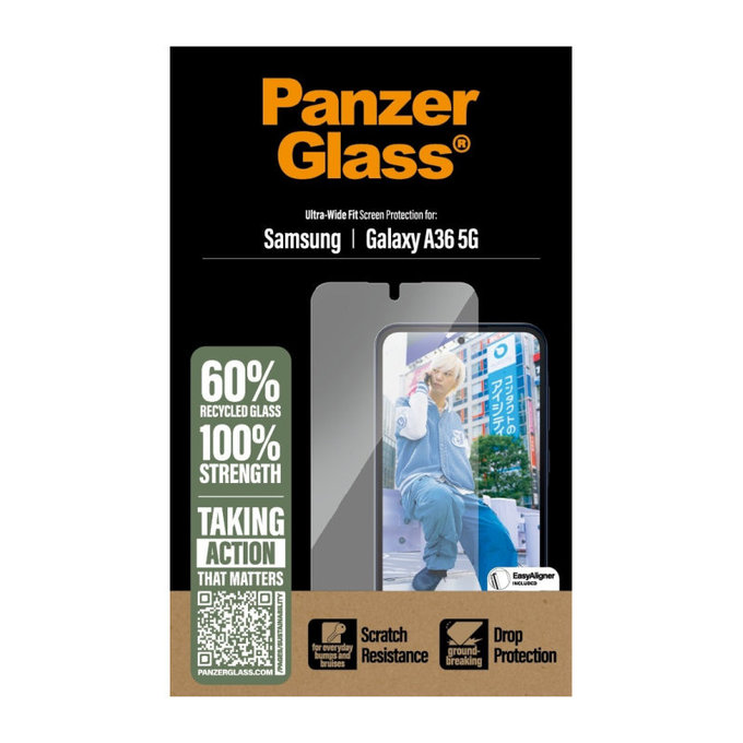 Verre trempé UWF pour Samsung A36 5G, Transparente, PanzerGlass