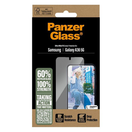 PanzerGlass - Verre Trempé UWF pour Samsung Galaxy A36 5G, transparent