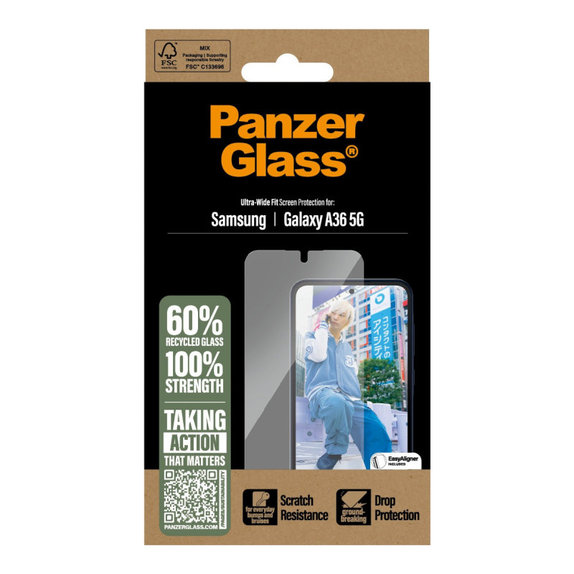 Verre trempé UWF pour Samsung A36 5G, Transparente, PanzerGlass