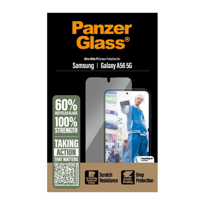 Verre trempé UWF pour Samsung A56 5G, Transparente, PanzerGlass
