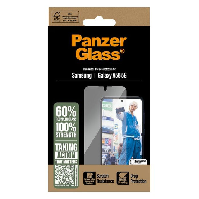 PanzerGlass - Verre Trempé UWF pour Samsung Galaxy A56 5G, transparent