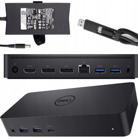 Dell D6000 - Station d'accueil (USB-C) + Adaptateur 130W Reconditionné