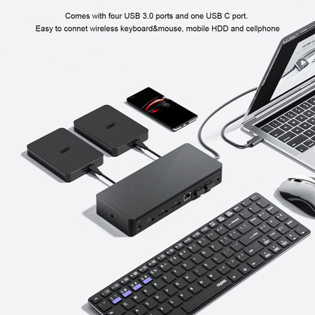 Dell D6000 - Station d'accueil (USB-C) + Adaptateur 130W Reconditionné