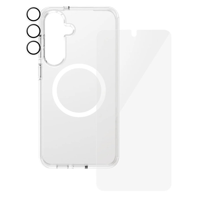 Bundle 3-en-1 pour Samsung Galaxy S25+, PanzerGlass