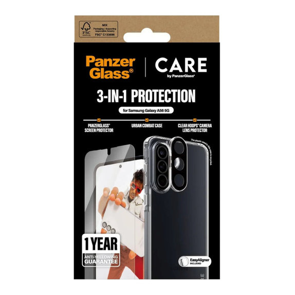 Bundle 3-en-1 pour Samsung A26 5G, CARE