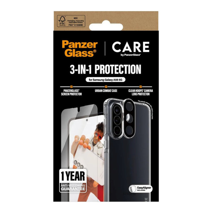 Bundle 3-en-1 pour Samsung A26 5G, CARE