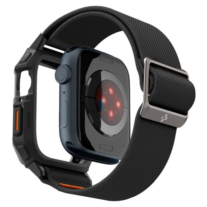 Spigen - Bracelet Lite Fit "Pro" pour Apple Watch (44, 45mm), Matte Black