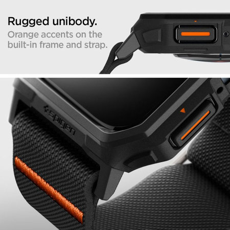 Spigen - Bracelet Lite Fit "Pro" pour Apple Watch (44, 45mm), Matte Black