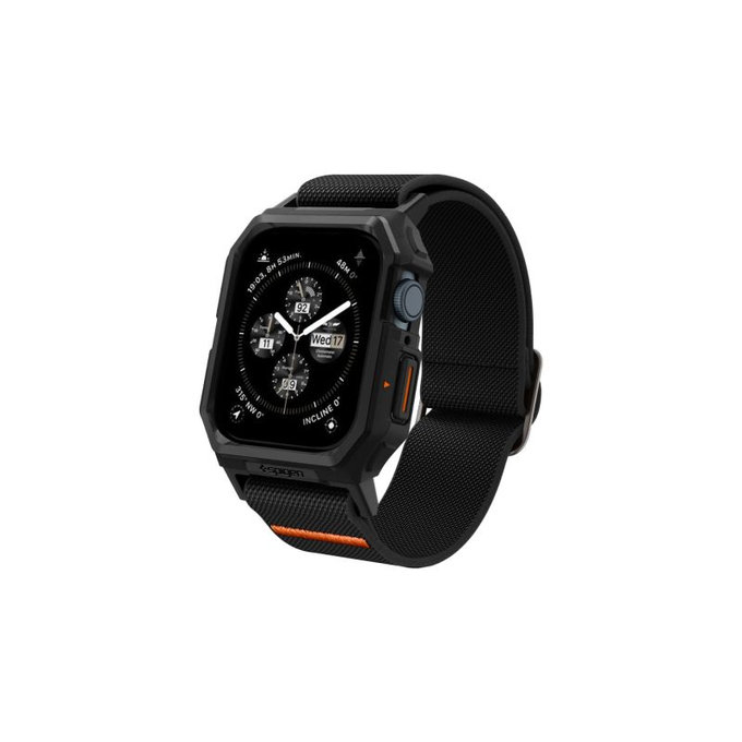 Spigen - Bracelet Lite Fit "Pro" pour Apple Watch (44, 45mm), Matte Black