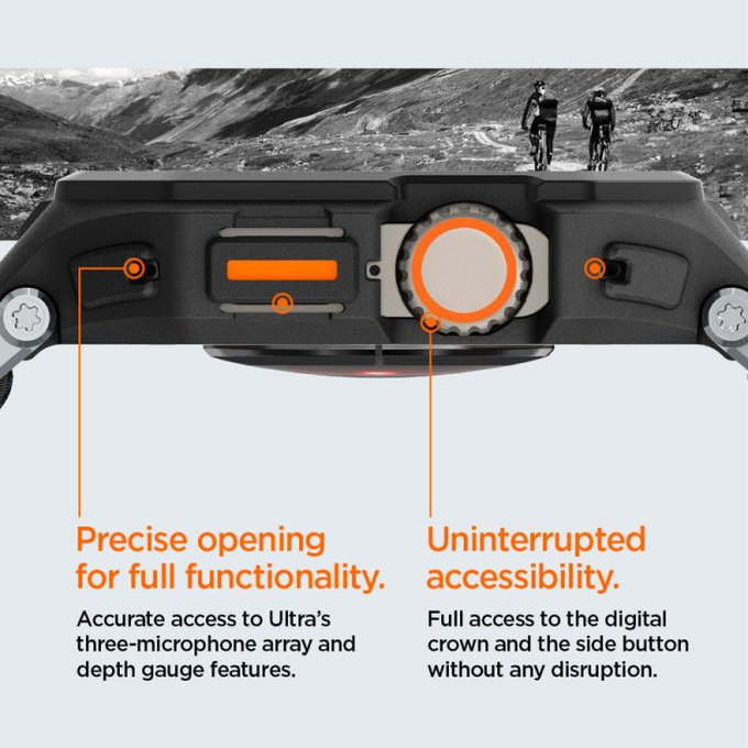 Spigen - Bracelet Lite Fit "Pro" pour Apple Watch Ultra (49mm), Matte Black